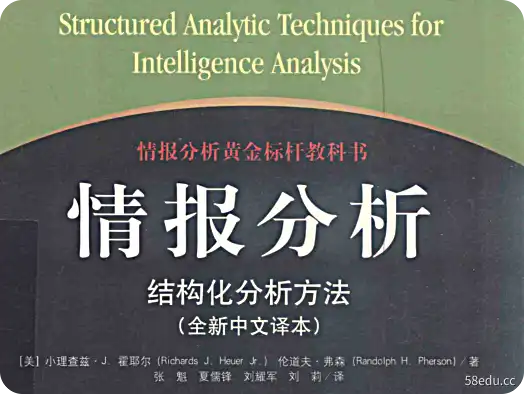 Intelligence Analysis Structured Analysis Methods E-book pdf 免费版
