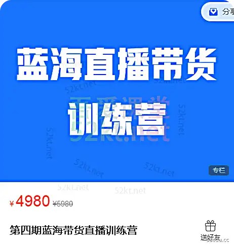 皮坤第四期蓝海外送训练营价值4980元电商营销1