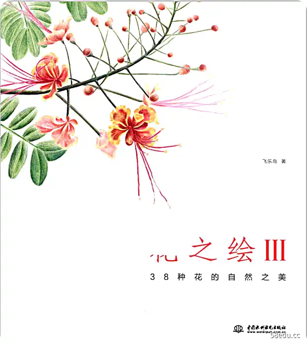 花卉画38种花卉彩色铅笔画PDF
