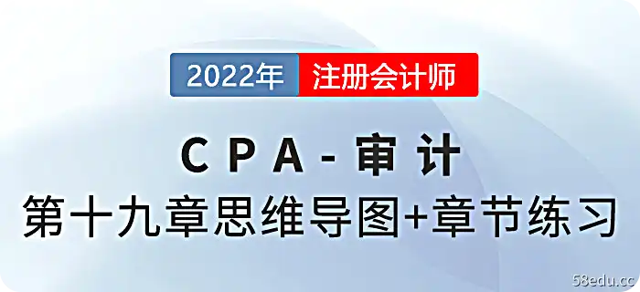 2022 CPA《审计》第19章思维导图+章节练习